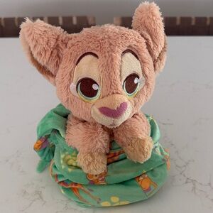 Disney Parks Baby Nala in a Blanket Pouch Plush 10"